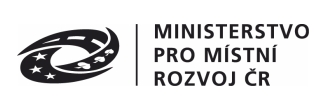 Logo MINISTERSTVO PRO MÍSTNÍ ROZVOJ Logo MINISTERSTVO PRO MÍSTNÍ ROZVOJ